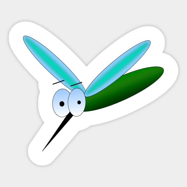 Mosquito Sticker by PixEasy